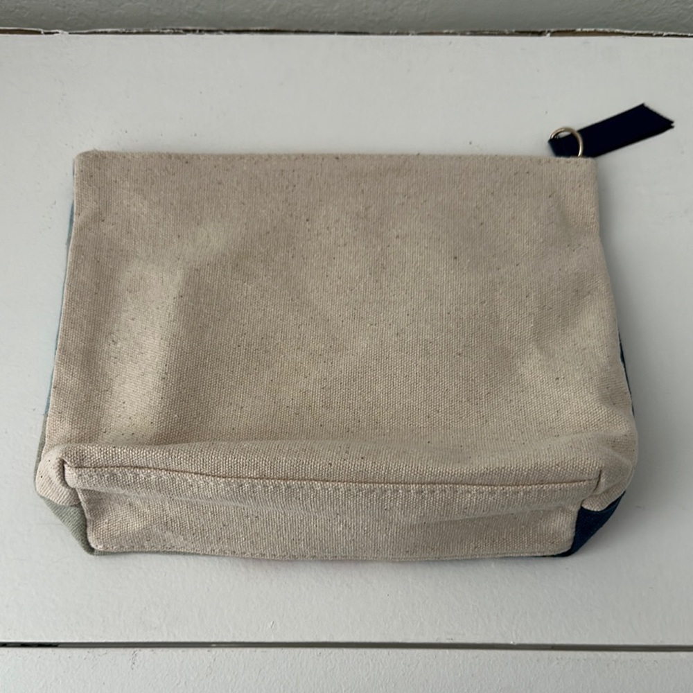 Clarins Abstract Art Canvas Cosmetic Pouch - Picture 3 of 8